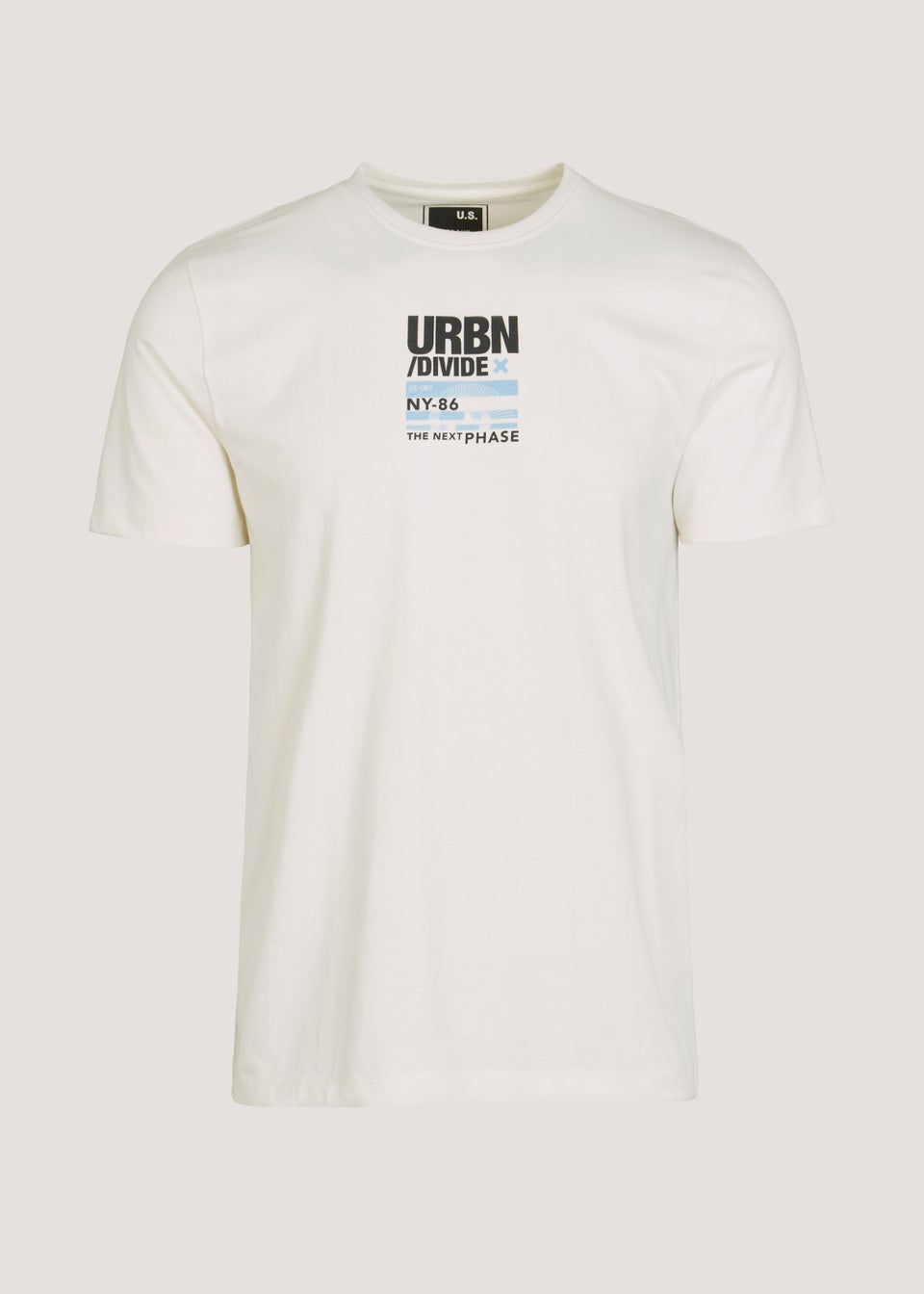 US Athletic Cream Urban Print T-Shirt