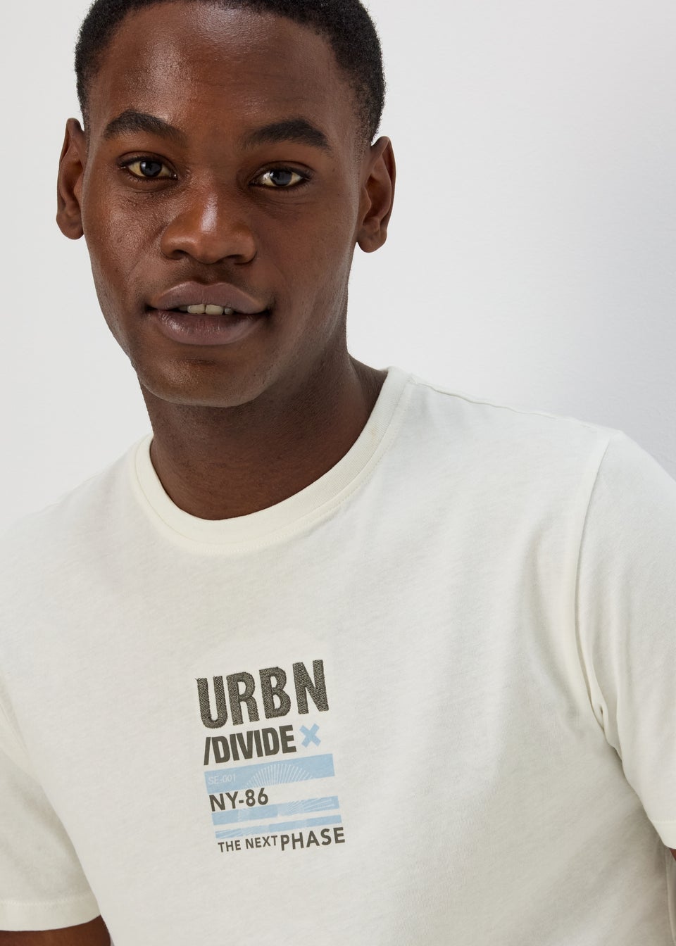 US Athletic Cream Urban Print T-Shirt