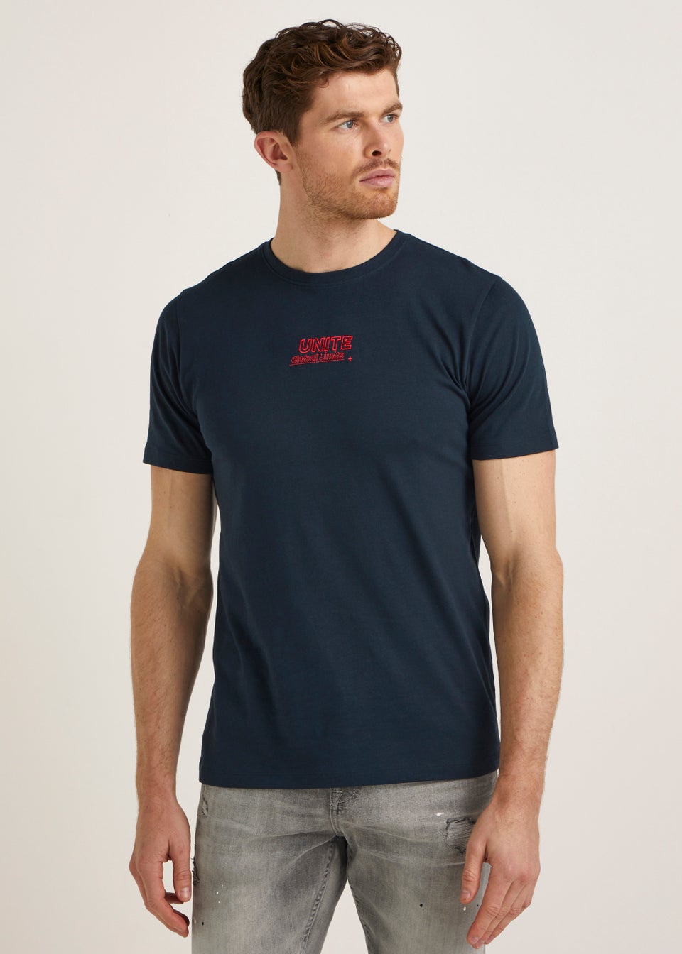 US Athletic Navy Emroidered T-Shirt