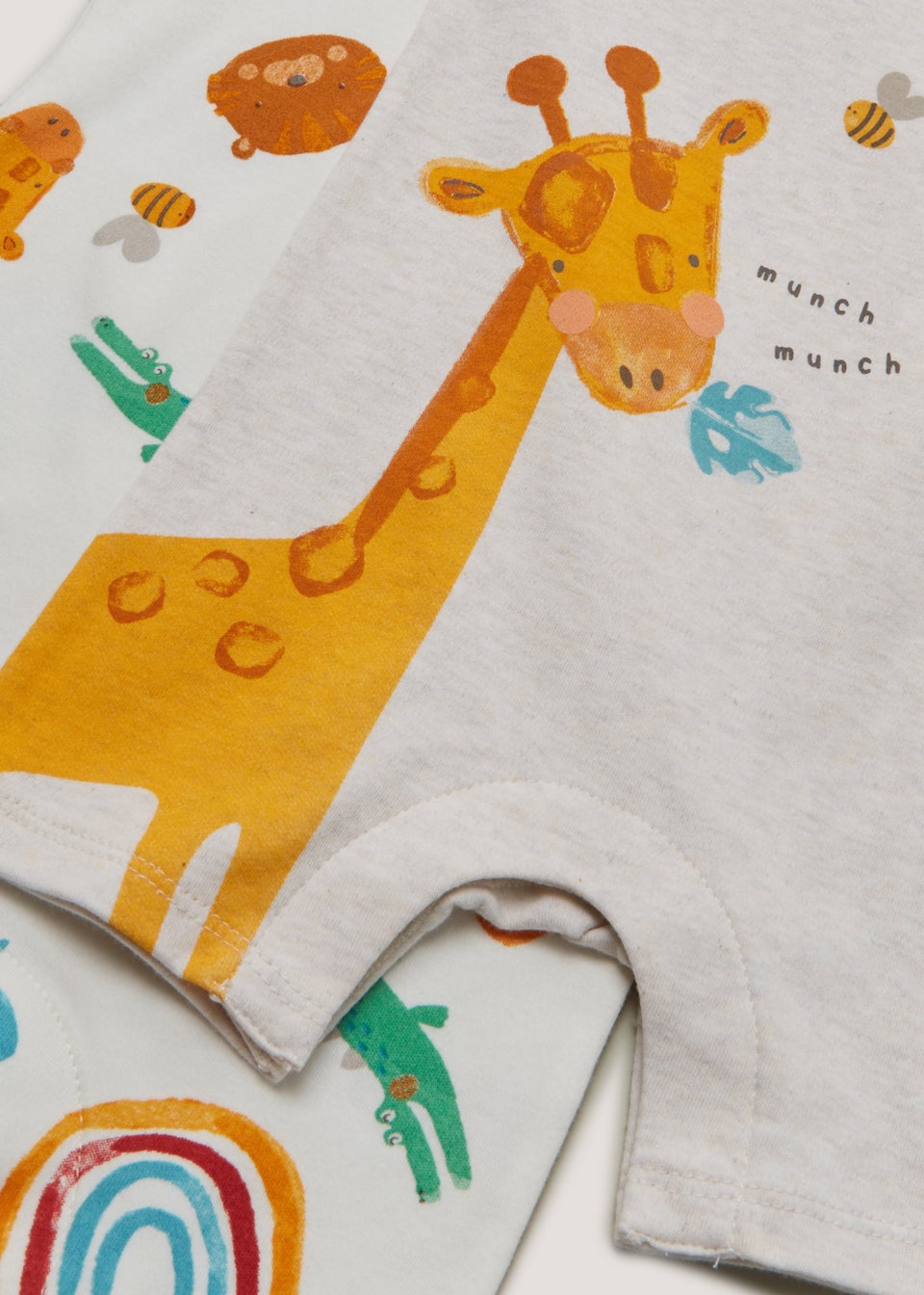 Baby 2 Pack Safari Rompers (Newborn18mths) Matalan