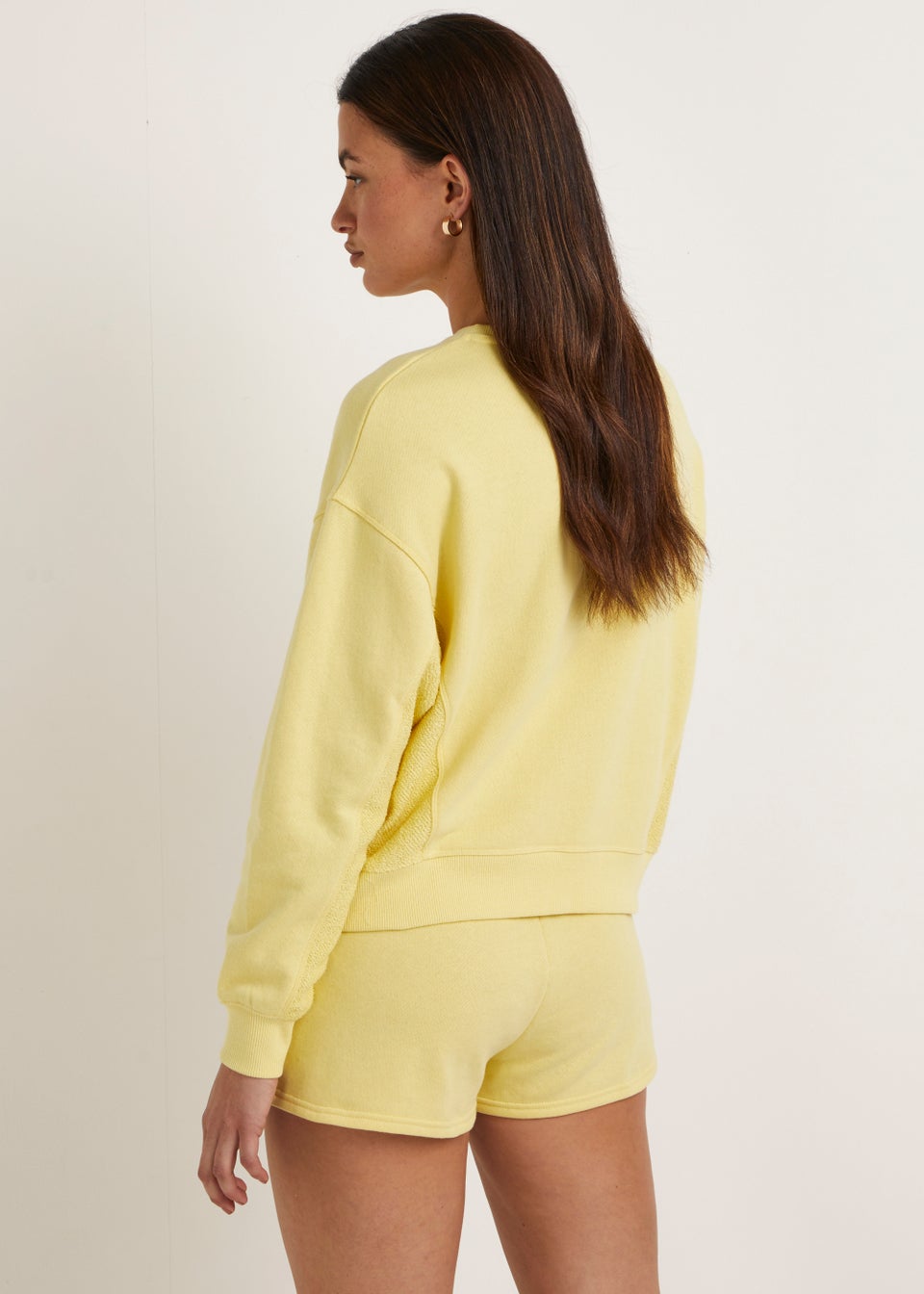 Lemon Towelling Co-Ord Shorts