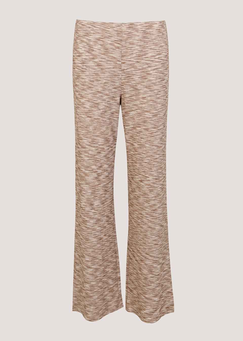 Beige Space Dye Wide Leg Co-Ord Leggings