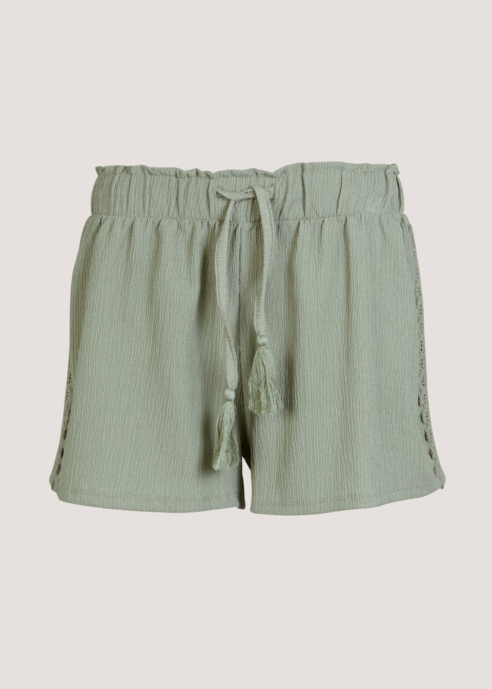 Khaki hotsell lace shorts