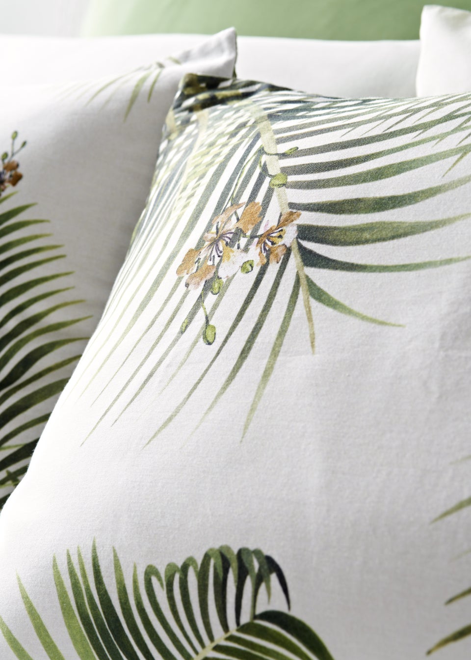 Green Palm House 100% Cotton Duvet Cover