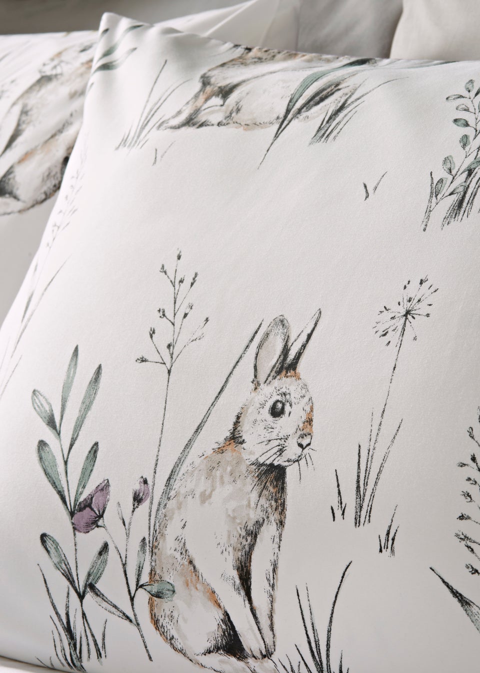 Lilac Bunny Reversible Duvet Cover
