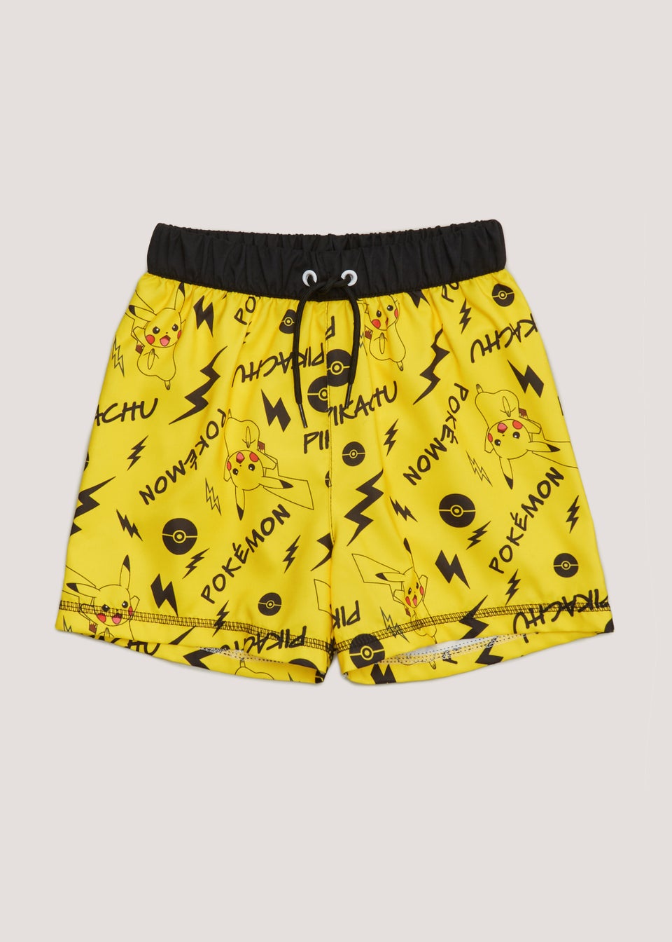 Kids Yellow Pokémon Swim Shorts (2-9yrs)