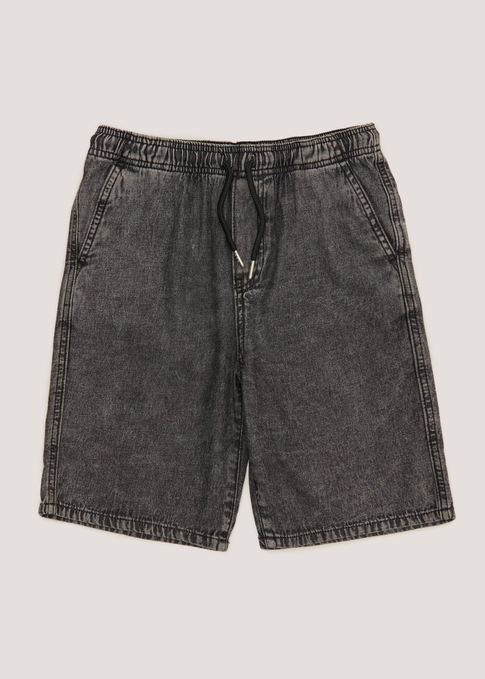 Matalan black denim shorts hotsell