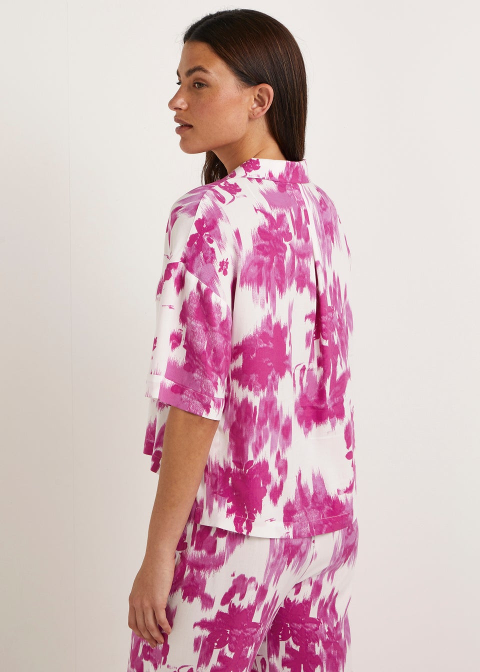 Pink Mix & Match Floral Pyjama Top