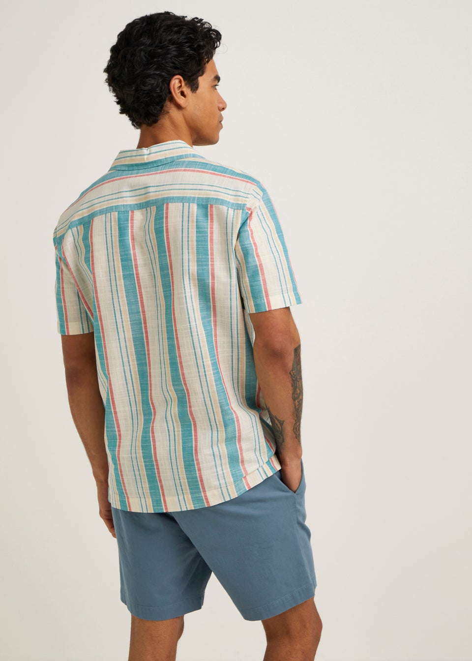 Multicoloured Candy Stripe Short Sleeve Shirt