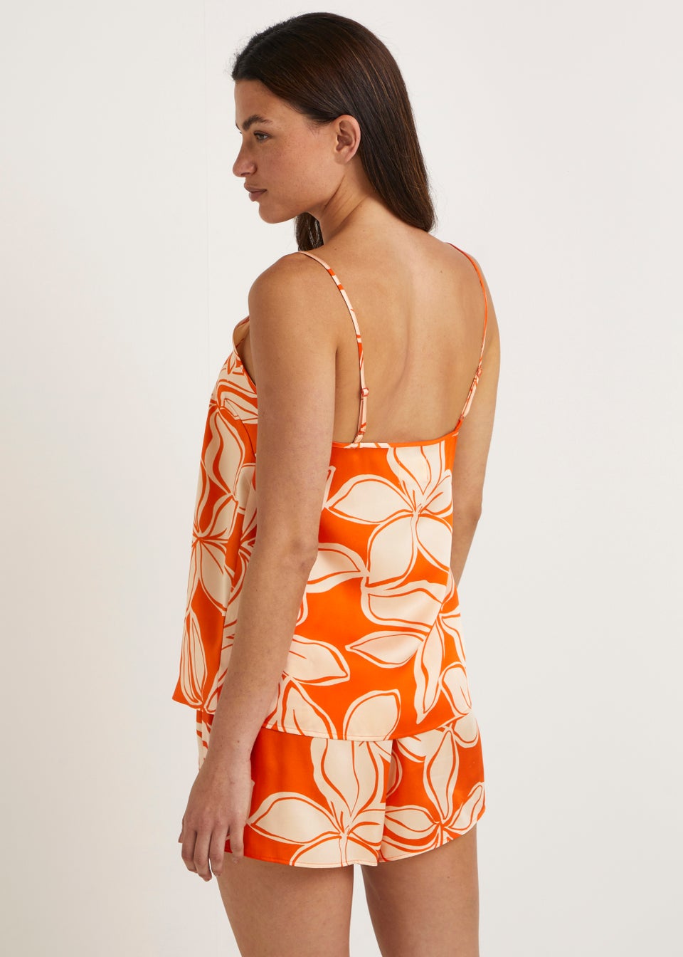 Orange Floral Cami Pyjama Top