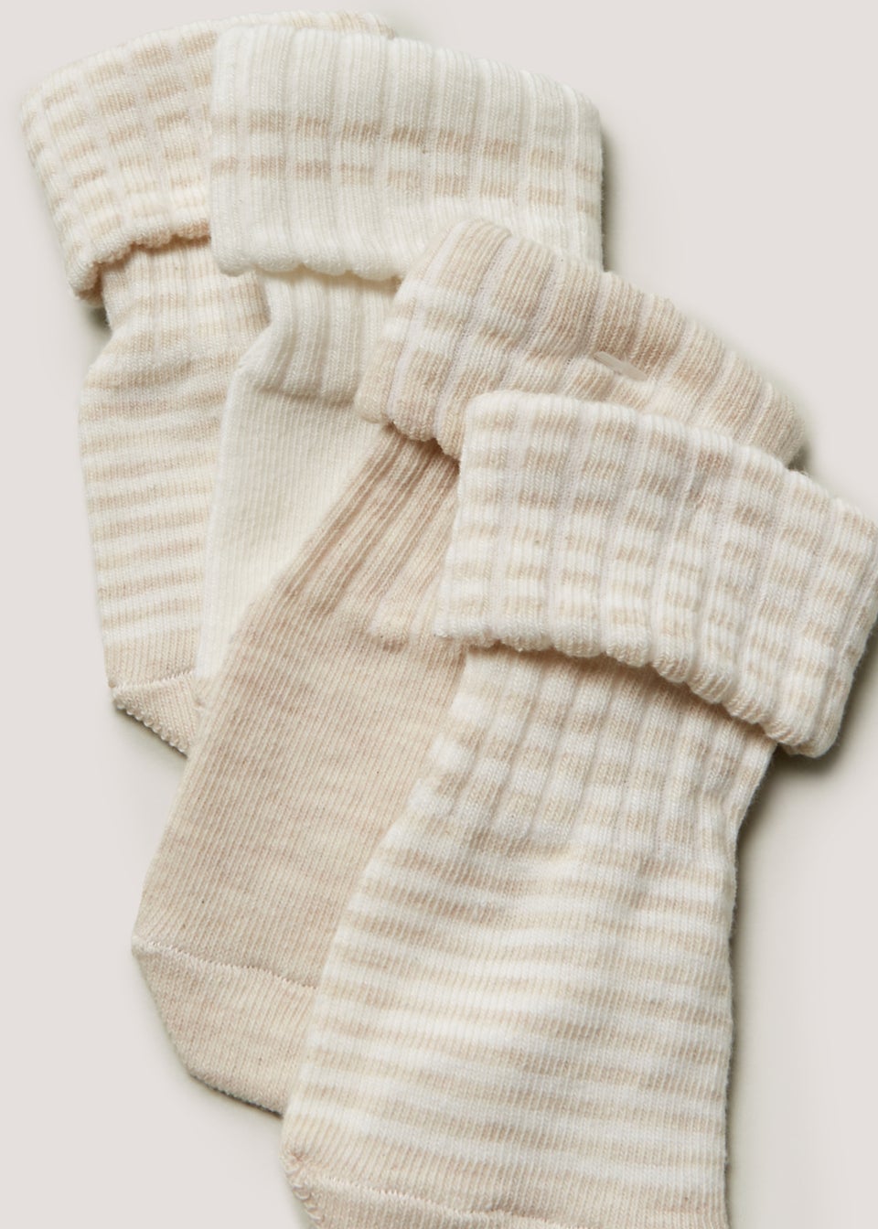 4 Pack Tonal Baby Socks (Newborn-12mths)