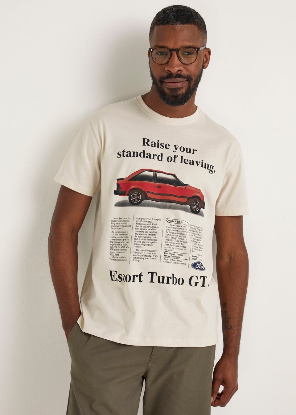 Ecru Ford Escort T-Shirt