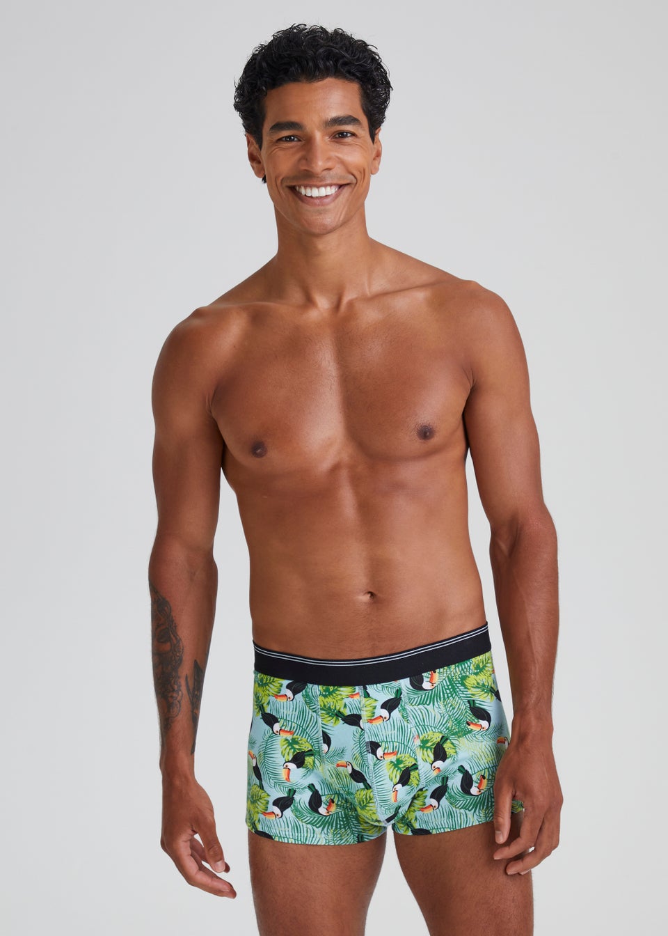 3 Pack Green Toucan Print Hipsters