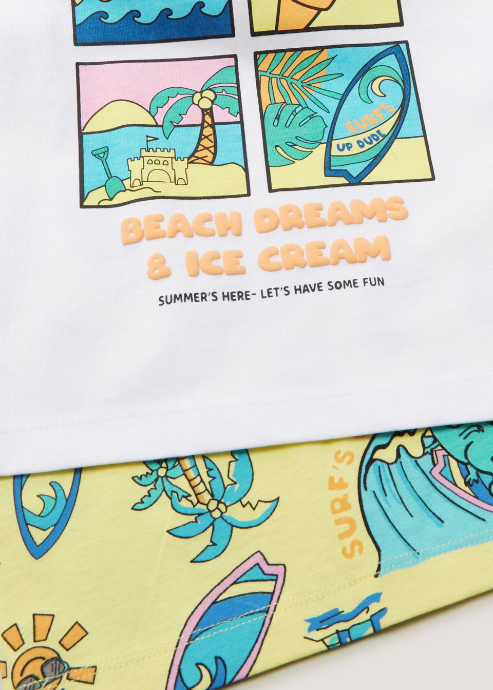 Boys 2 Pack Beach Dreams T-Shirt (9mths-6yrs)
