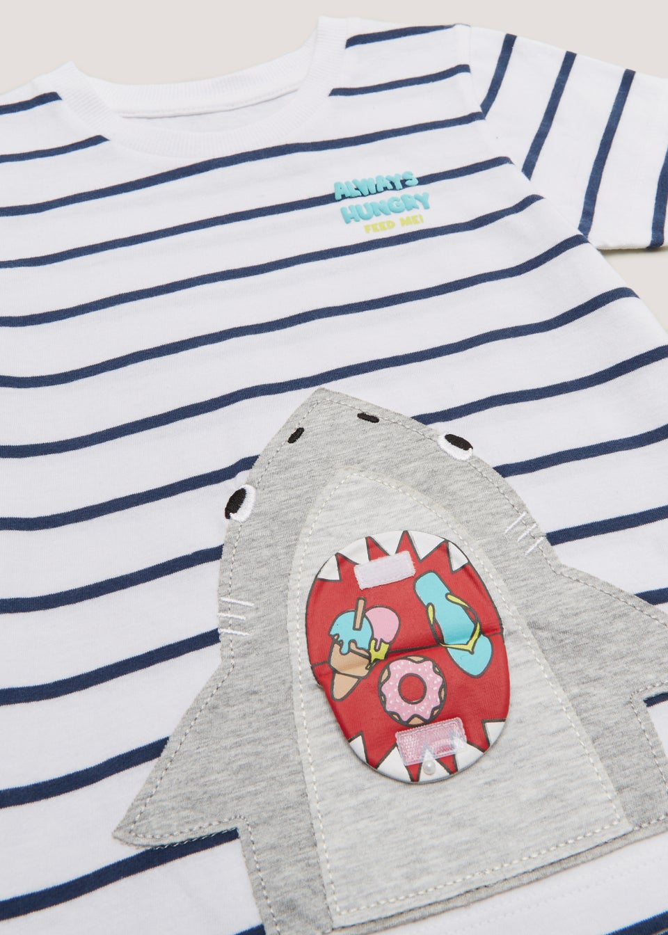 Boys Blue 3D Shark T-Shirt (9mths-6yrs)