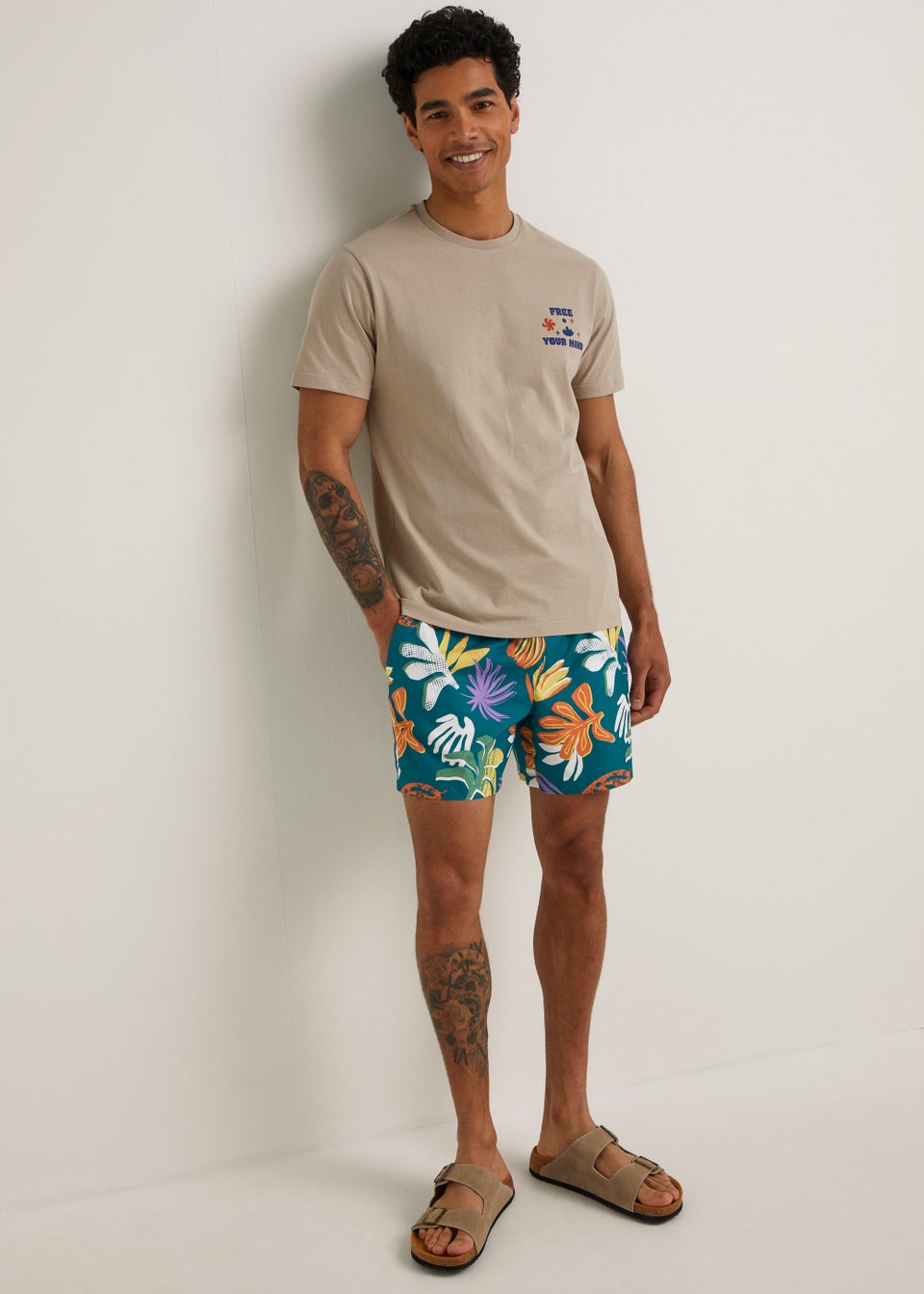 Mens swim top shorts matalan