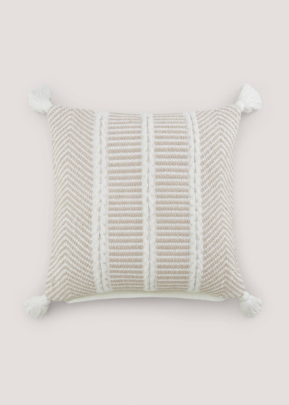 Natural Rope Tassel Cushion (43cm x 43cm)