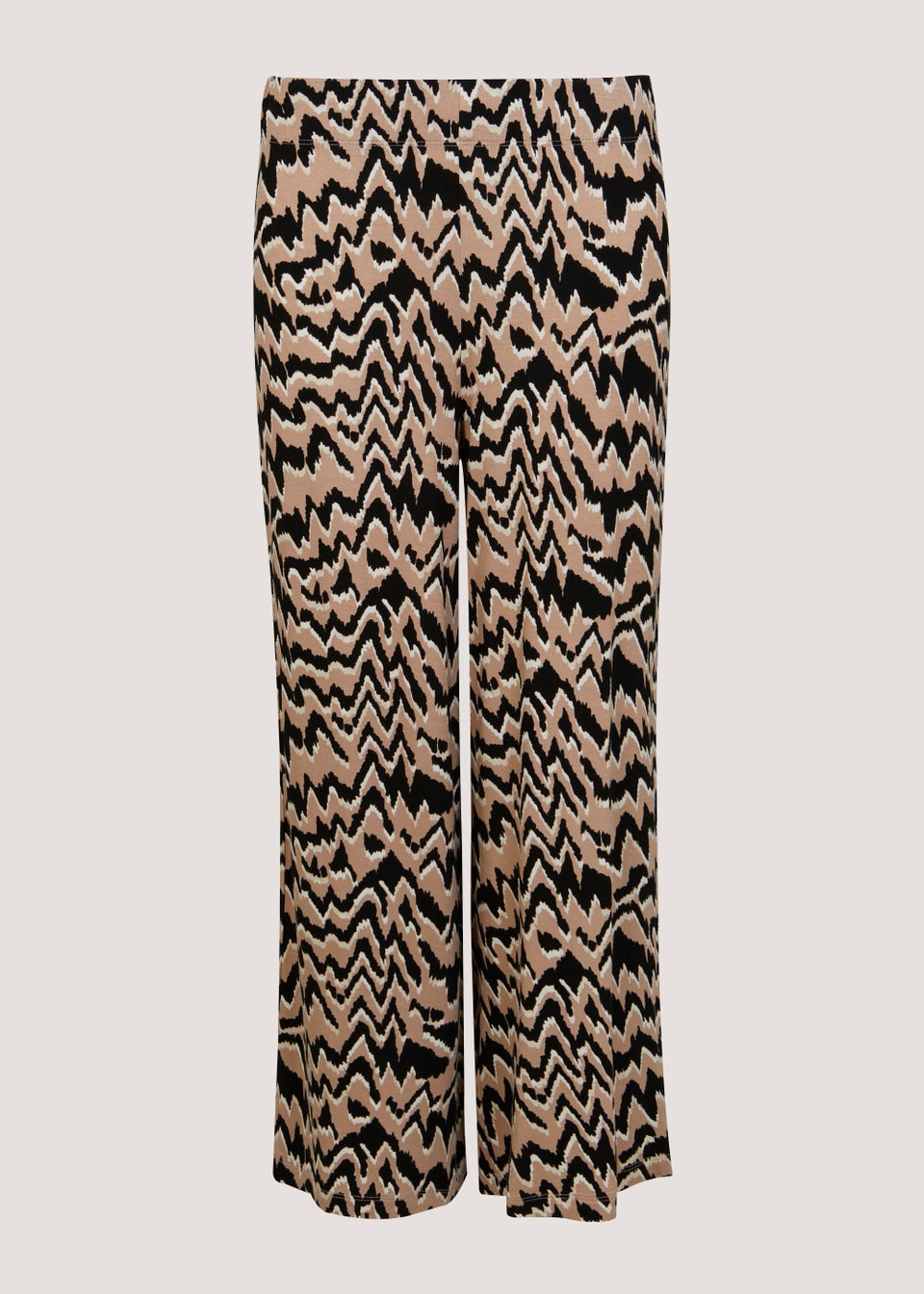 Papaya Petite Animal Print Wide Leg Cropped Co-Ord Trousers