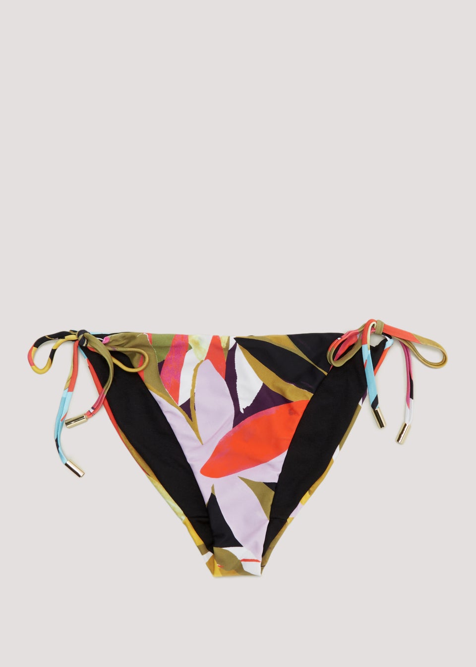 Et Vous Multicoloured Floral Tie Side Bikini Bottoms