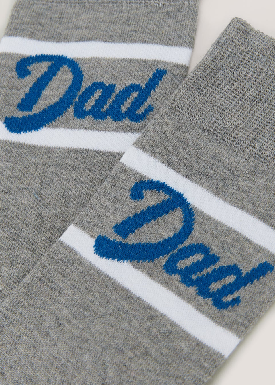 Grey Dad Print Socks