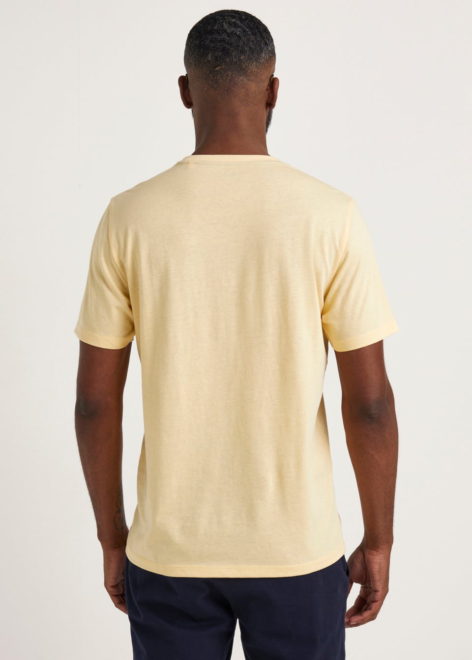 Yellow Flat Track Print T Shirt