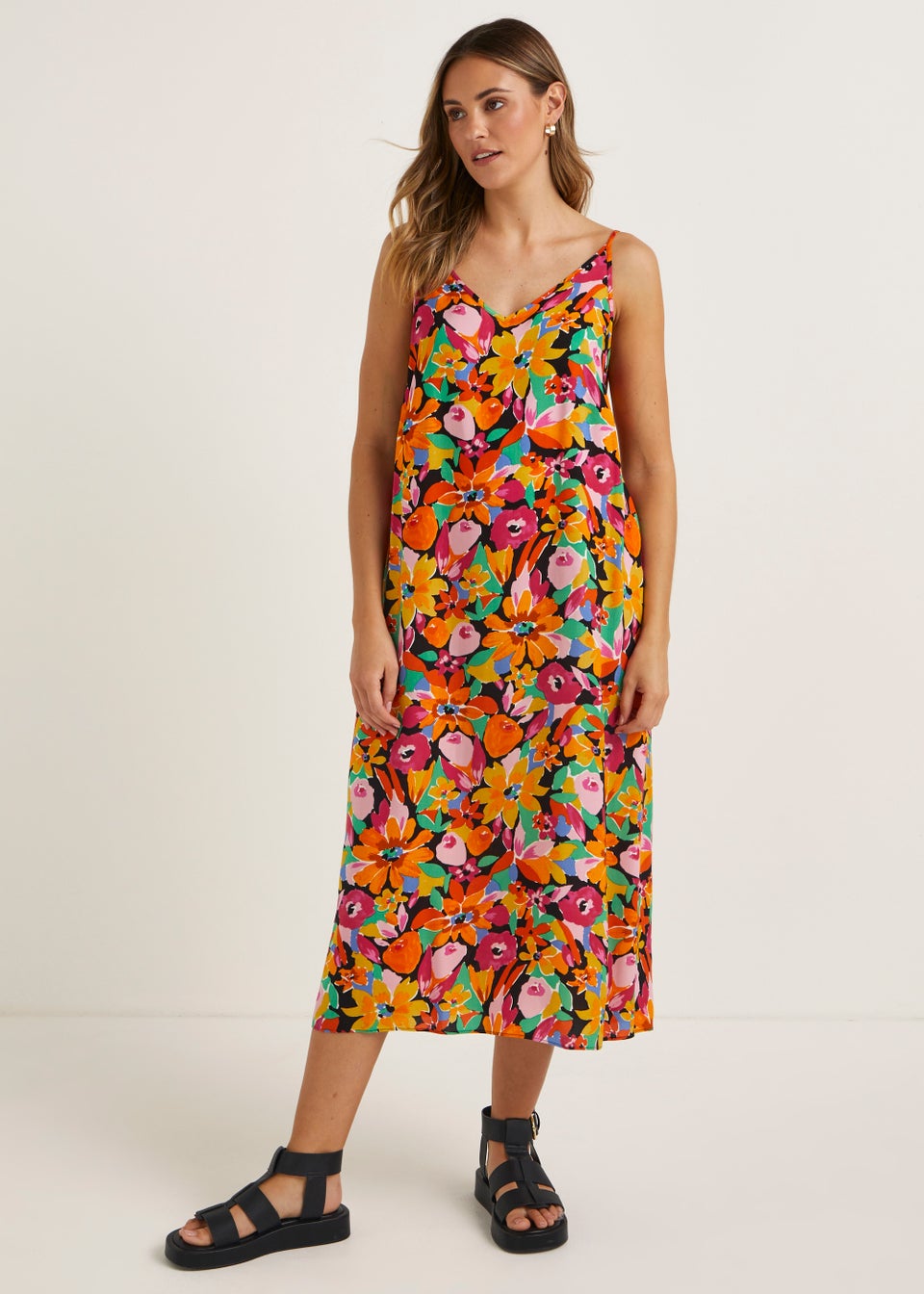 Matalan floral midi 2025 dress