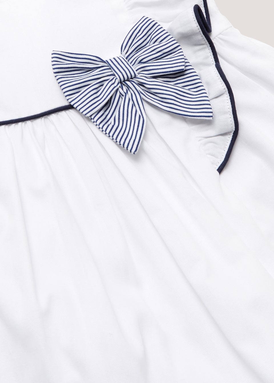 Baby White Sailor Occasion Dress (Newborn-18mths)