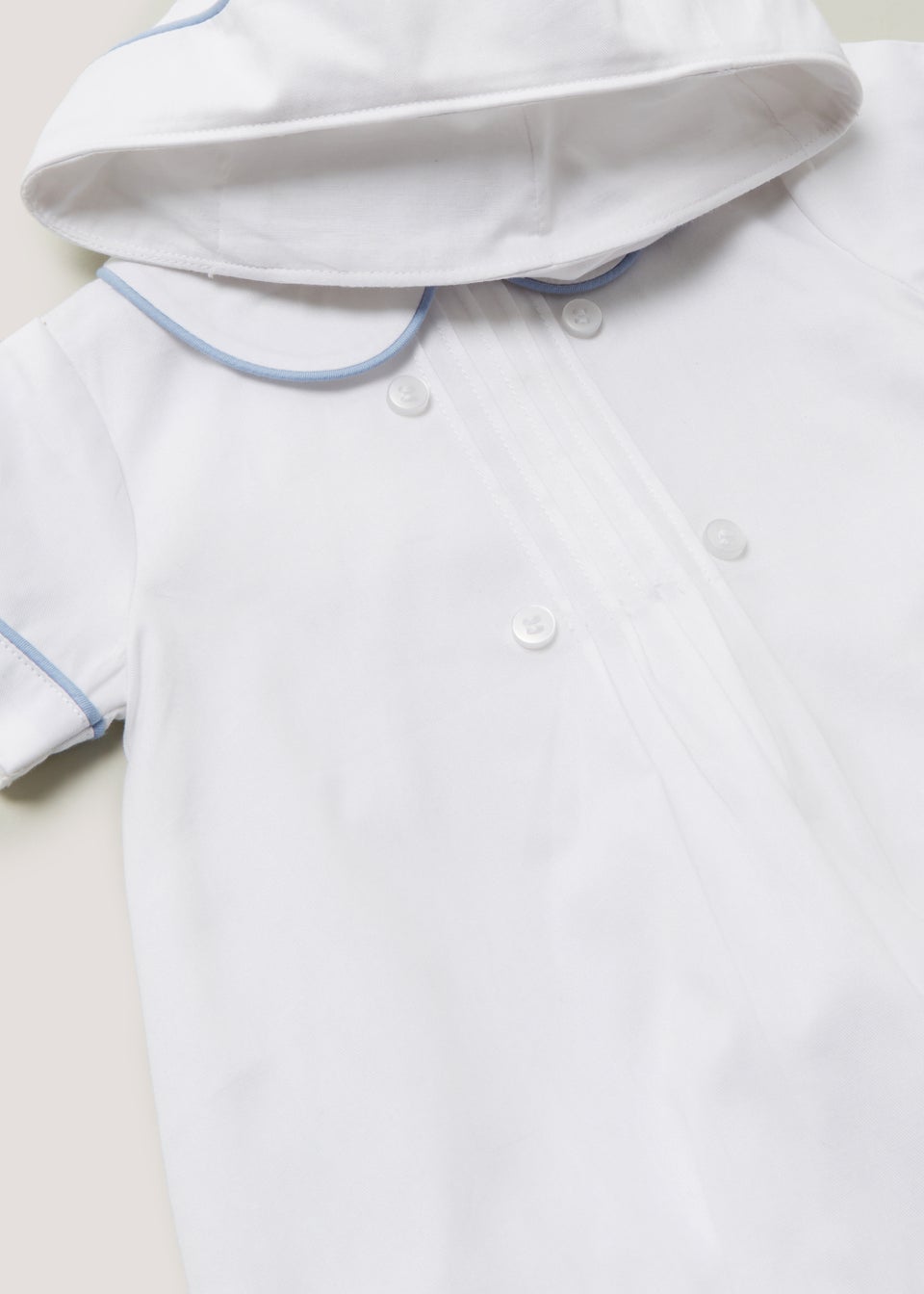 Baby White Sailor Romper & Hat Set (Newborn-18mths)