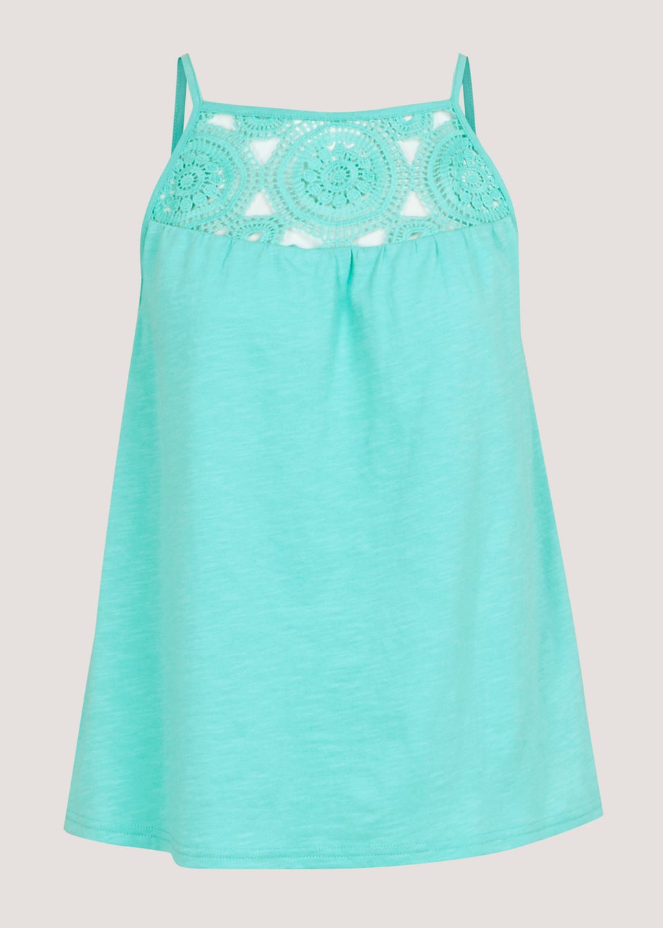 Blue Crochet Lace Cami Top - Matalan