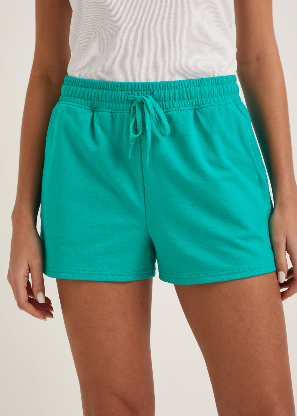 Aqua Tie Waist Shorts