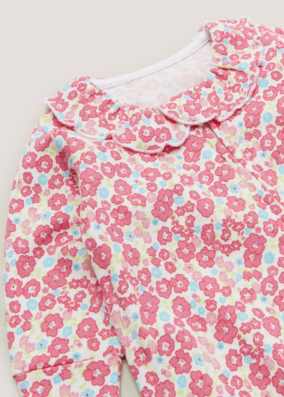Baby Floral Footless Zip Up Sleepsuit (Tiny Baby-18mths) Matalan