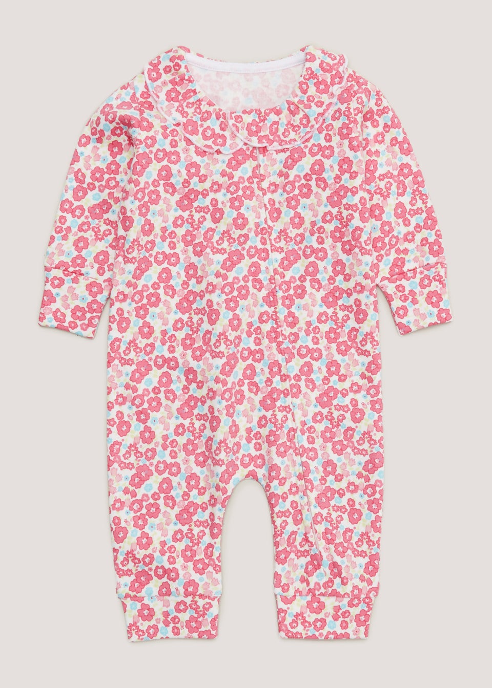 Baby Floral Footless Zip Up Sleepsuit (Tiny Baby-18mths) Matalan
