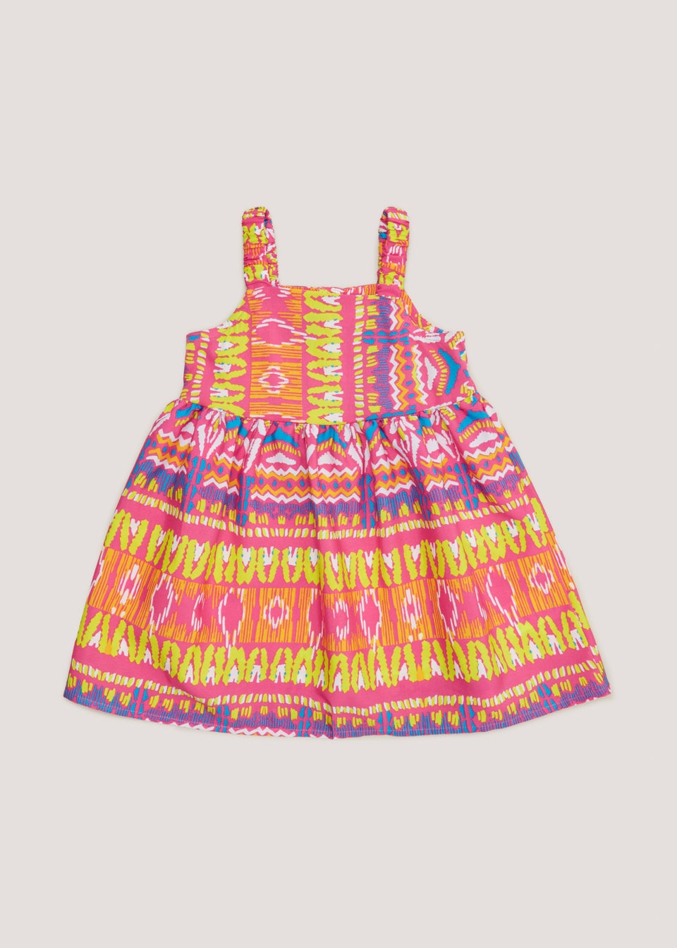 Girls Orange Aztec Dress (9mths6yrs) Matalan