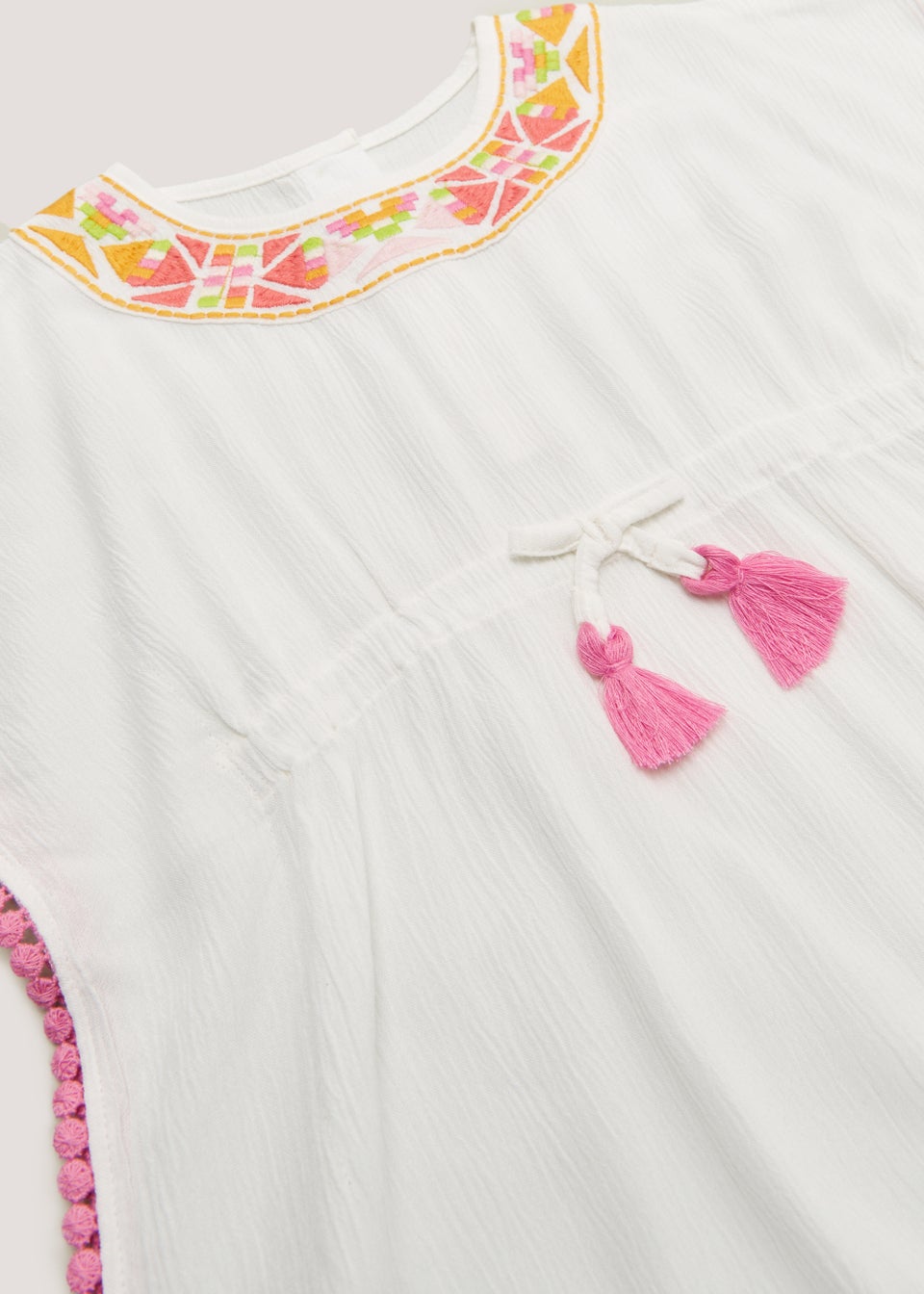 Girls White Kaftan (9mths-6yrs)