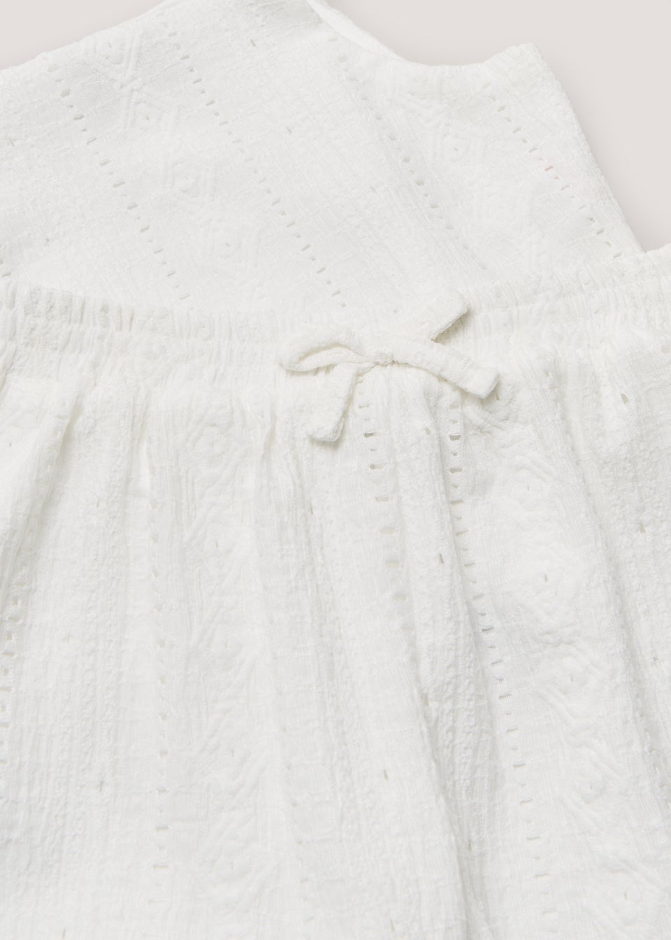 Girls White Vest & Shorts Set (4-13yrs)