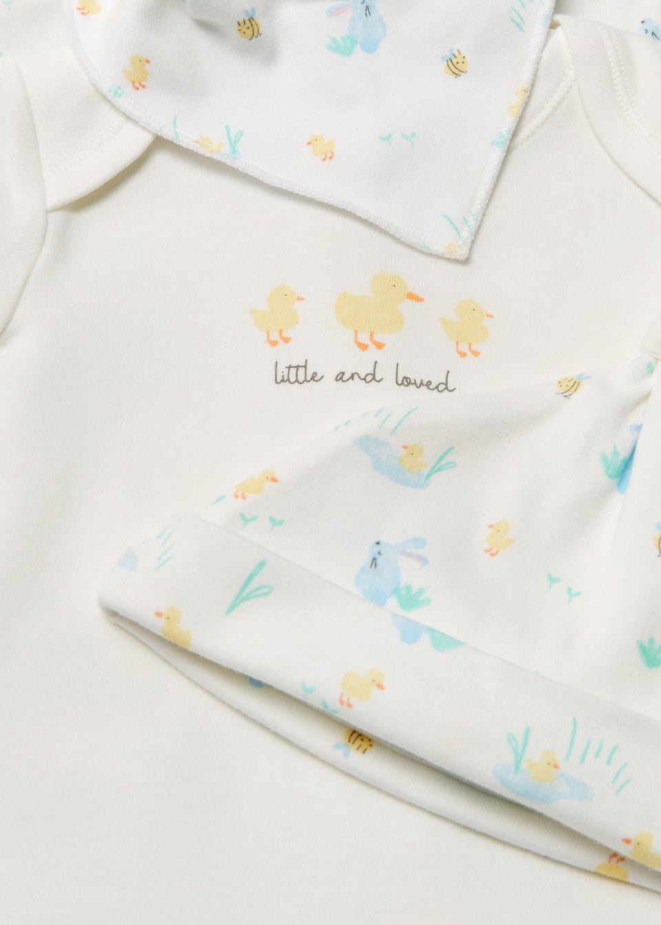 Baby 4 Piece Yellow Duck Layette Set (Tiny Baby-12mths)