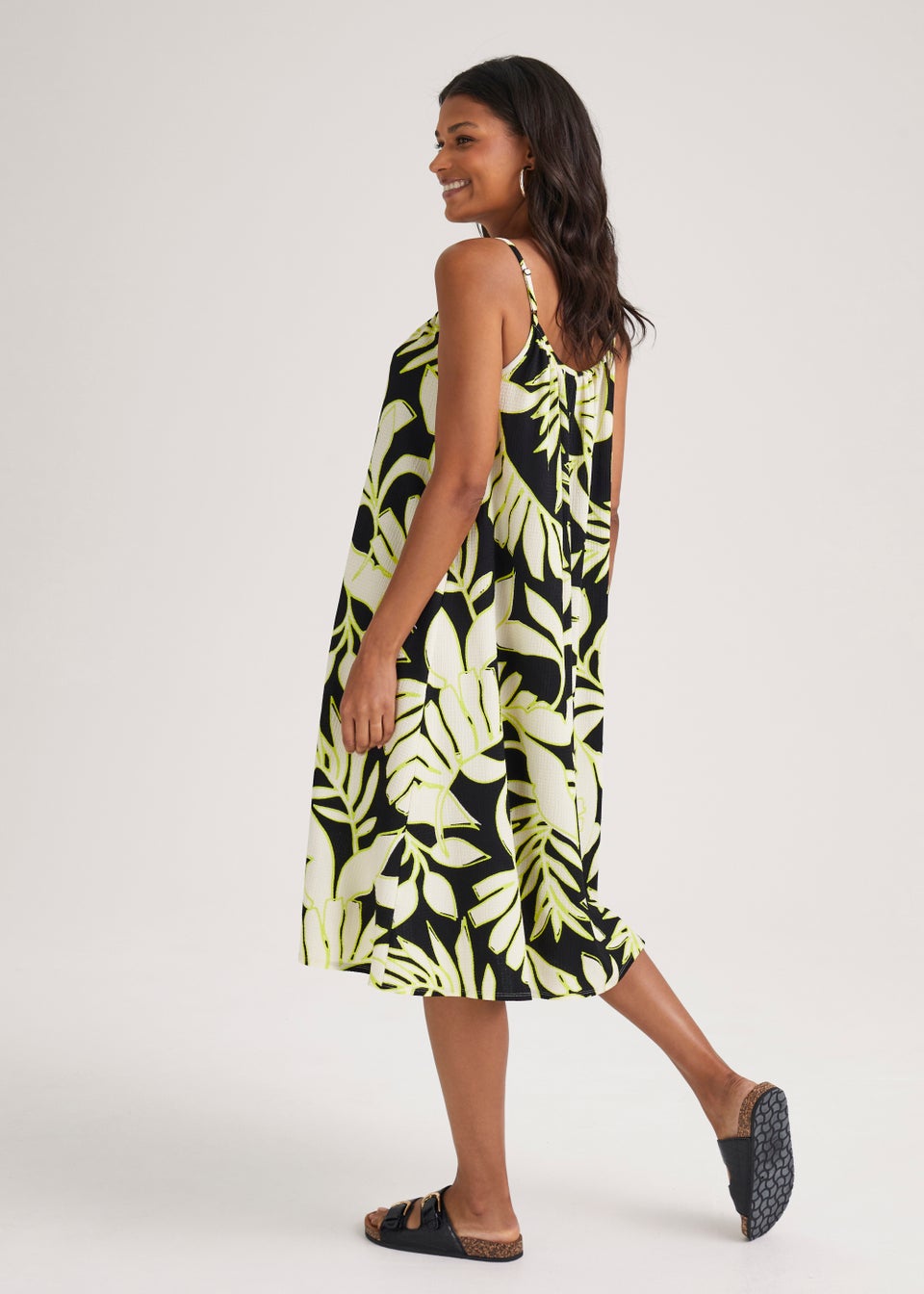 Black and cheap white cami dress