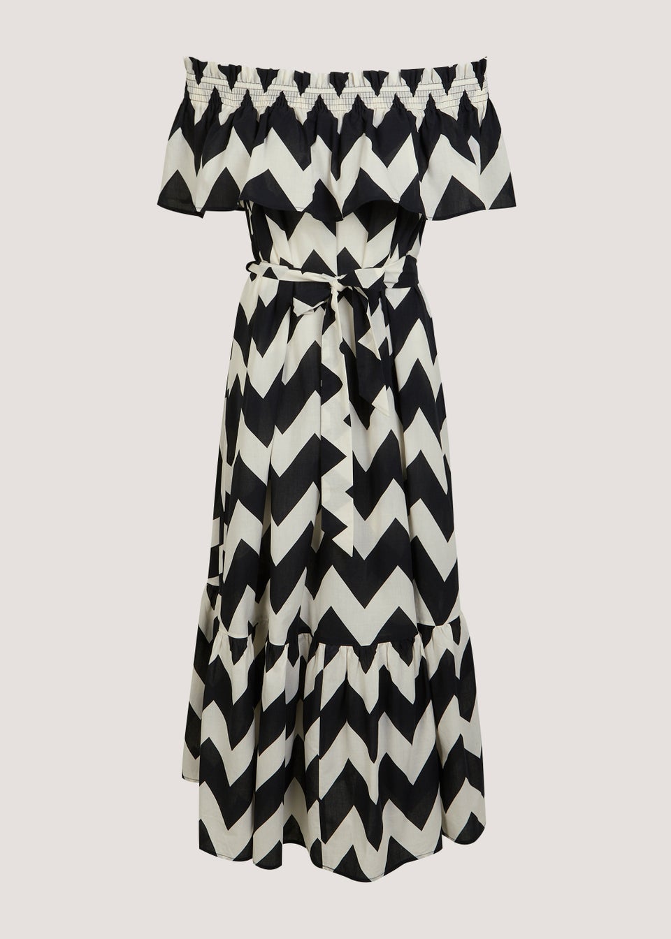 Black and hotsell white cotton dress