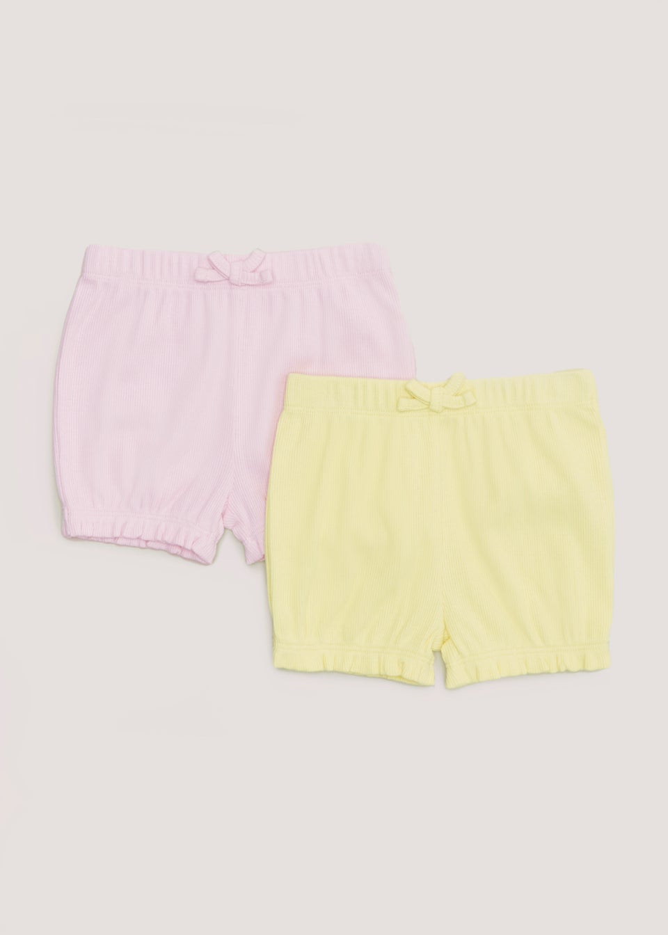 Baby 2 Pack Pink Runner Shorts Newborn 23mths