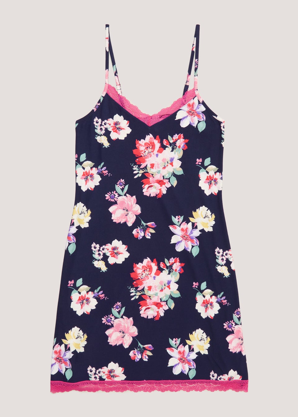 Navy Floral Chemise