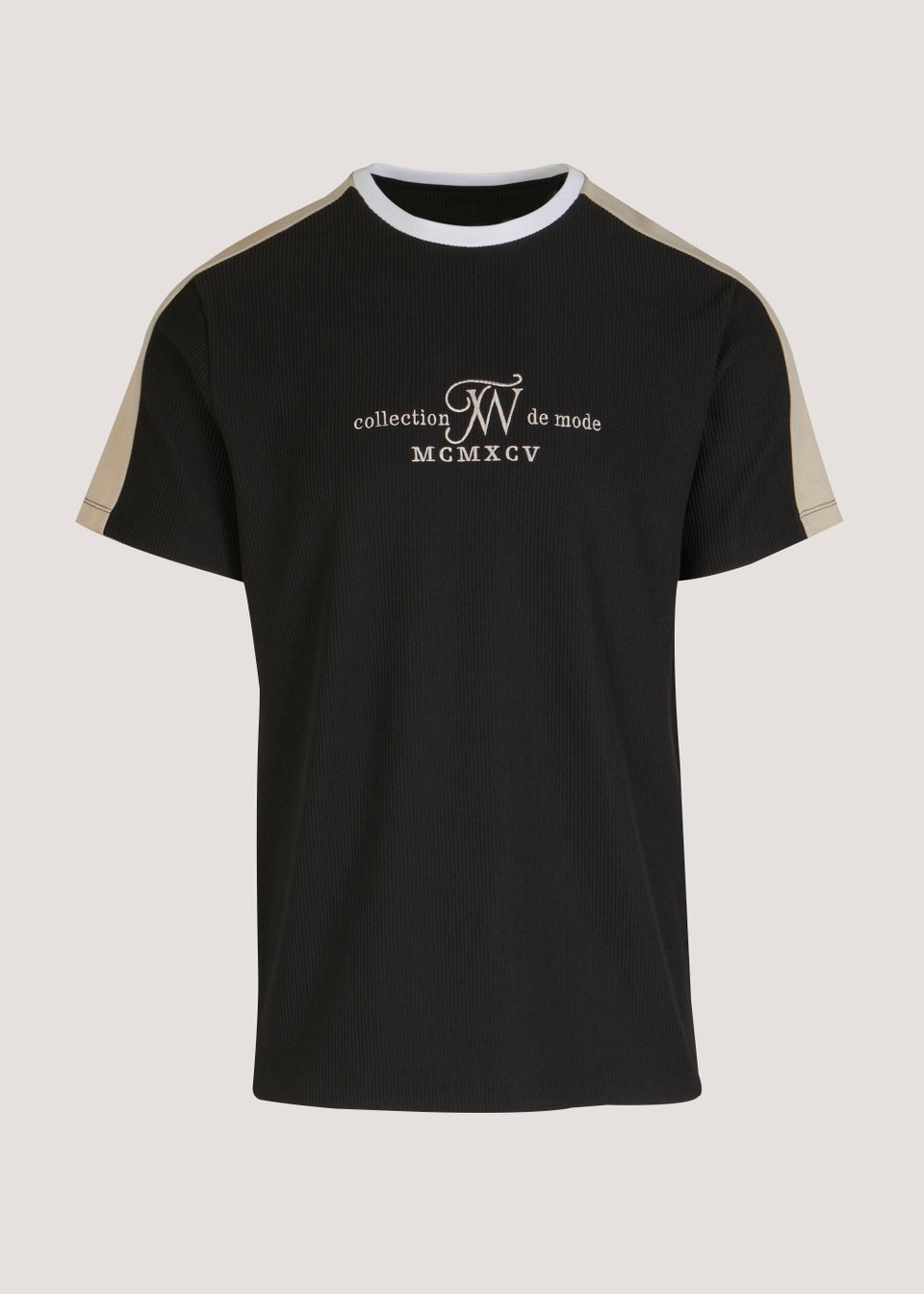 T&W Black Panel T-Shirt