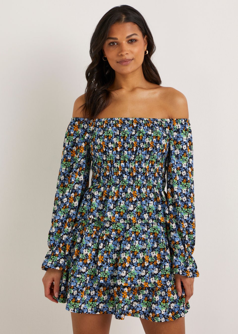 JDY Lotus Multicoloured Floral Print Layer Co-Ord Top