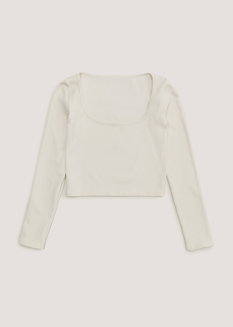 Girls Candy Couture Cream Long Sleeve Seamless Top 9 16yrs