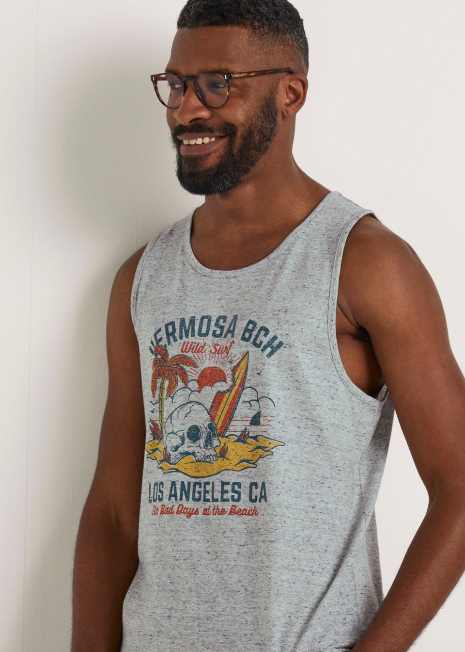 Grey Hermosa Beach Vest Top
