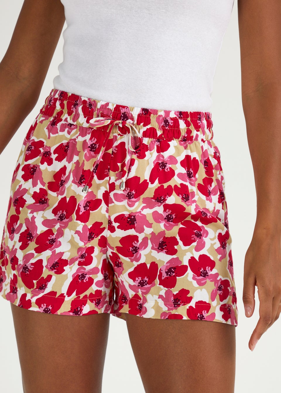 Champion pink hot sale flower shorts