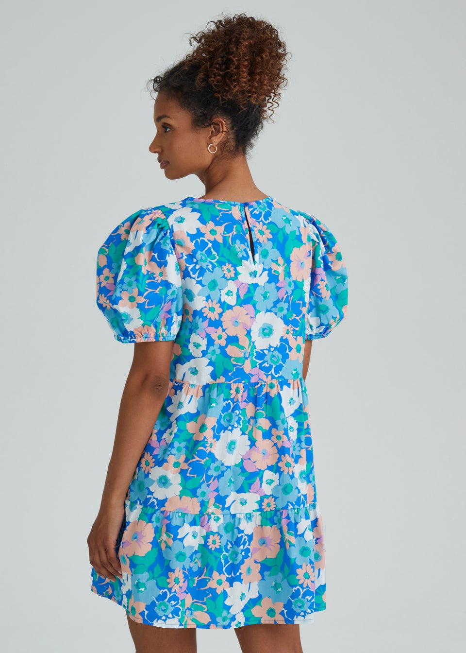 JDY Reese Multicoloured Floral Mini Dress