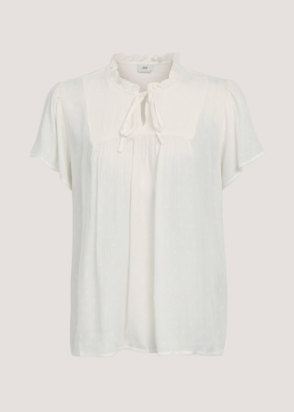 JDY Lima White Dobby Top