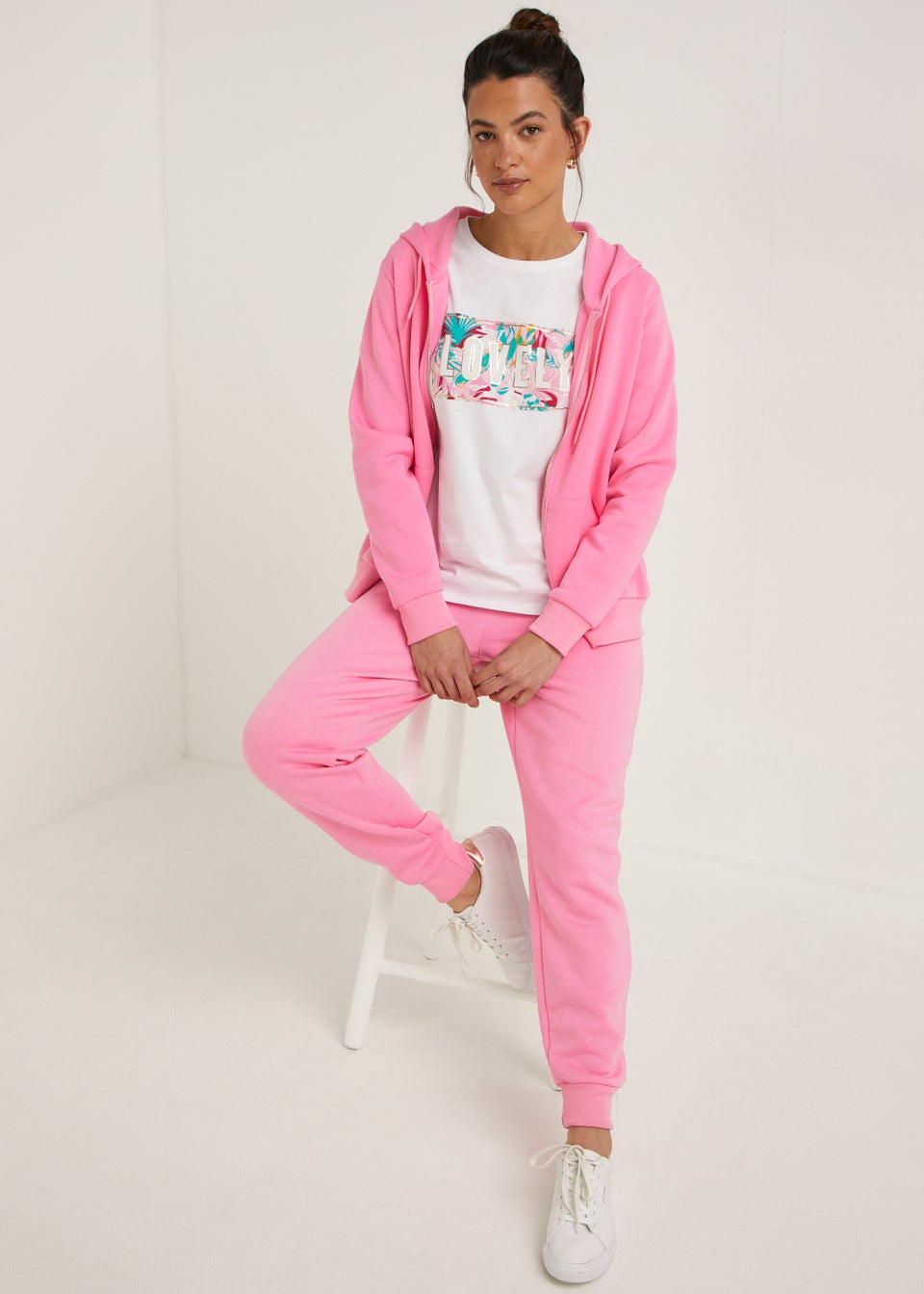 White Lovely Slogan T-Shirt
