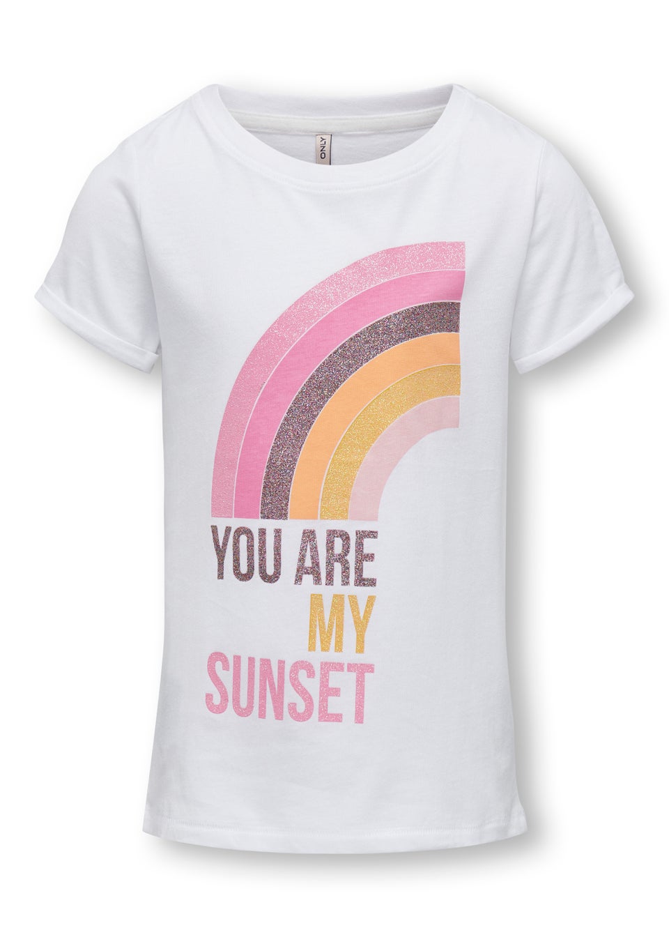 ONLY Kids White Rainbow Print T-Shirt (5-14)