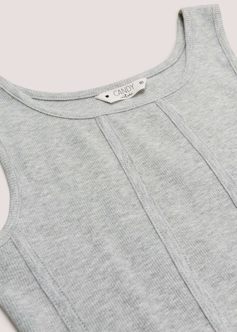 Girls Candy Couture Grey Corset Vest Top (9-16yrs)